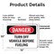 Signmission Turn Off Vehicle Before Fueling, 14 in W x Rectangle, Plastic OS-2PACK-DS-P-1014-L-1873 - alternate 5